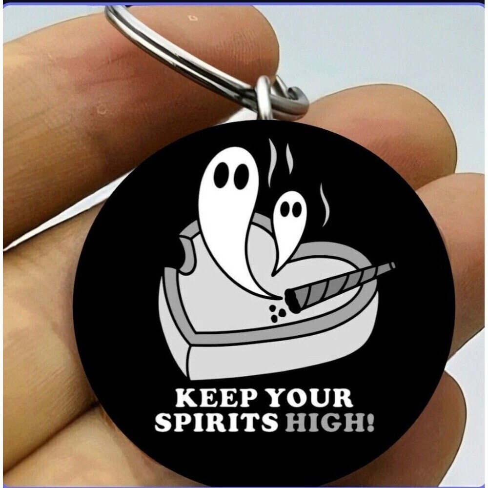 Spirit Ghost Boo Smoke Art High Hot Stainless Keychain Horror Art